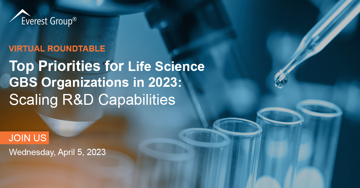 04 05 2023 Top Priorities for Life Science GBS Organizations in 2023 Scaling RD